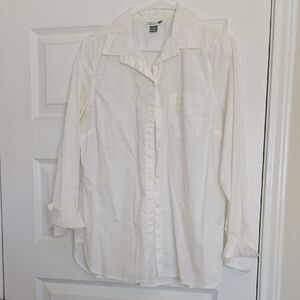 Women Old Navy Classic White Poplin Blouse
